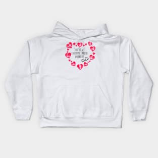 You're My Favorite Cardio Workout Happy Valentine's Day Kids Hoodie